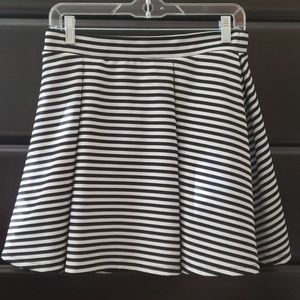 Forever 21 Striped Skater Skirt